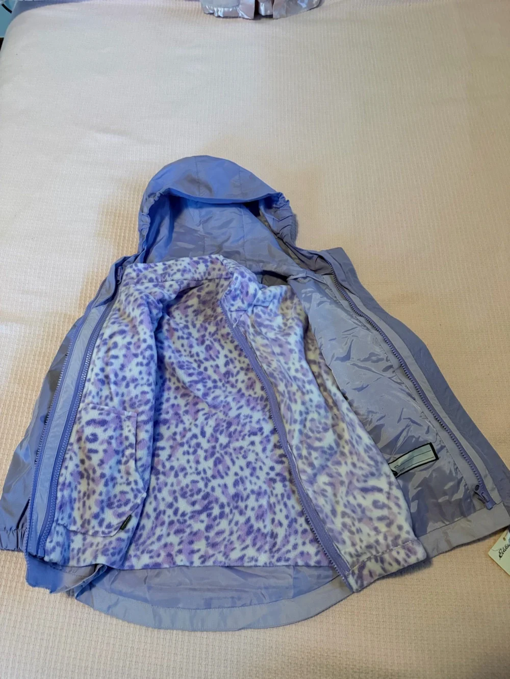 Eddie Bauer Light Purple/Lavender Kids Hooded Jacket